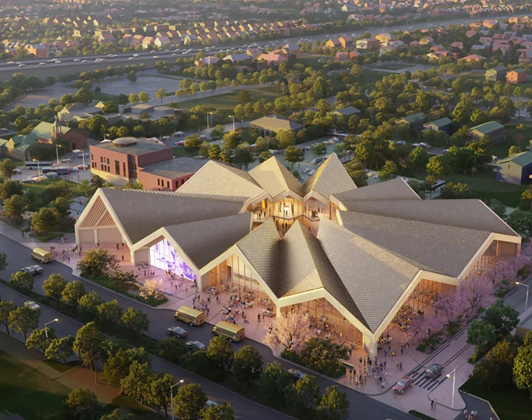 Rendering of National Juneteenth Museum